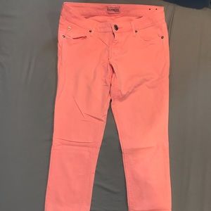 Express Bright Coral Jeans